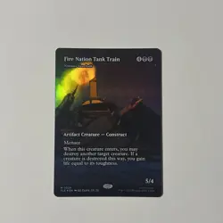 MTG - Fire Nation Tank Train - 0025 Foil (Borderless) Avatar TLE - NM - Image 2