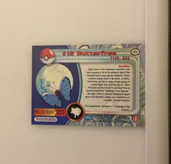 2000 Topps Chrome Pokemon #12 Butterfree Holo Foil- TV Animation - Image 2