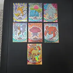 Pokemon Topps Chrome Lot Of x7 Ponyta Ivysaur Beedrill Raichu Paras Vileplume - Image 1