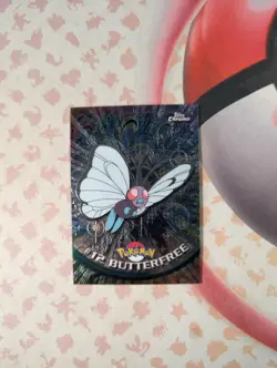 Pokemon 2000 Topps Chrome Butterfree #12 HP TV Series 1 Holo - Image 1