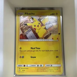 McDonald's Pikachu #25/25 25th Anniversary Promo Non-Holo Pokemon TCG Card NM - Image 1