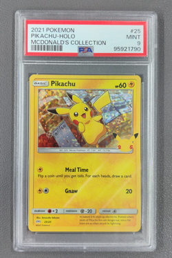 PSA 9 Pikachu 25/25 LP McDonald's Collection 2021 English Pokemon Card TCG - Image 1