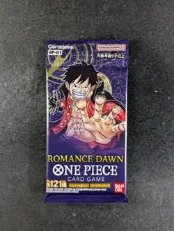 2022 One Piece Romance Dawn (OP-01) Factory Sealed Booster Pack Japanese - Image 1