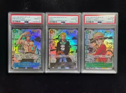 25 One Piece OP13 JP Manga Alternate Art Monkey D. Luffy Sabo PSA 10 Lot*3 WO23 - Image 1