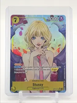 STUSSY 2025 ONE PIECE CARRYING HIS WILL SUPER RARE ALT ART #OP13-110 Q0646 - Image 1
