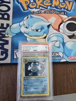 pokemon Poliwrath 013/102 Base Set Shadowless 1st edition Holo PSA 7 - Image 1
