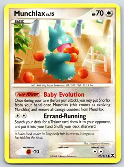 Munchlax - Rising Rivals 70/111 Pokemon Card LP - Image 1