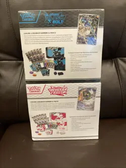 Pokemon Black Bolt & White Flare Elite Trainer Box ETB Set of 2…Factory Sealed - Image 2