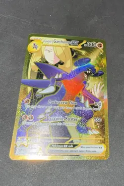 Pokemon TCG Cynthia's Garchomp EX 241/182 Destined Rivals Hyper Rare - Image 1