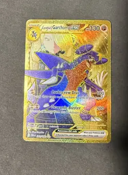 Pokemon TCG Cynthia's Garchomp EX 241/182 Destined Rivals Hyper Rare - Image 2