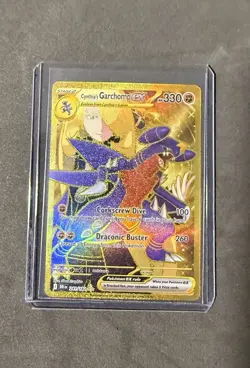 Pokemon TCG Cynthia's Garchomp EX 241/182 Destined Rivals Hyper Rare - Image 4