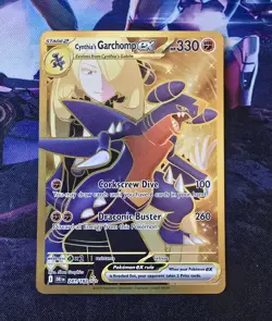 Pokemon TCG Cynthia's Garchomp EX 241/182 Destined Rivals Hyper Rare - Image 1