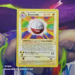 Electrode - Pokemon Base Set (Shadowless) Unlimited 21/102 Rare TCG - Image 1