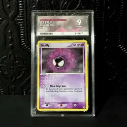 Pokemon TCG Gastly Reverse Holo EX FireRed & LeafGreen Card 63/112 - ACE 9 - Image 1