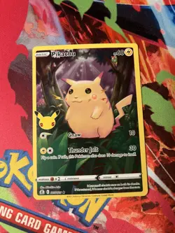 Pokemon Pikachu Celebrations Full Art Card 005/025 NM Condition - Image 1