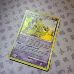 Pokemon Alakazam Holo Rare Card 2/123 DP Mysterious Treasures HP - Image 2