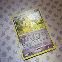 Pokemon Alakazam Holo Rare Card 2/123 DP Mysterious Treasures HP - Image 3