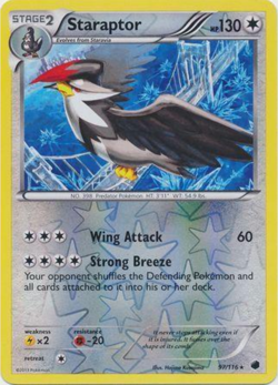 Staraptor 97/116 Plasma Freeze | Reverse Holo | NM | Pokemon Trading Card TCG - Image 1