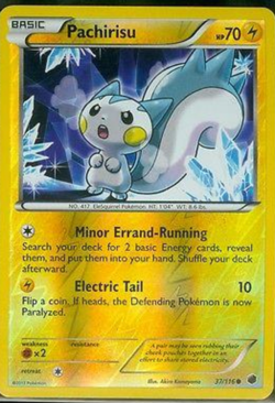 Pachirisu 37/116 Plasma Freeze | Reverse Holo | NM | Pokemon Trading Card TCG - Image 1
