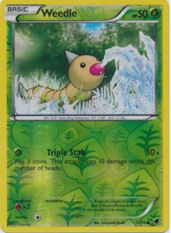 Weedle 1/116 Plasma Freeze | Reverse Holo | NM | Pokemon Trading Card TCG - Image 1