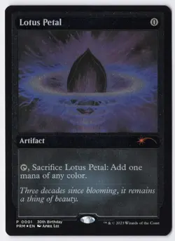 Lotus Petal - Foil Etched- MTG 30th Anniversary Miscellaneous Promos - RareCo - Image 1
