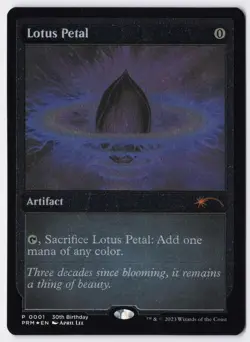 Lotus Petal - Foil Etched- MTG 30th Anniversary Miscellaneous Promos - RareCo - Image 1
