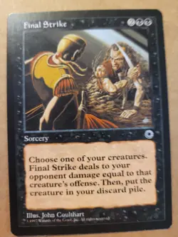 Final Strike Portal MTG Magic The Gathering Black Rare 1997 LP Buy 2 and Save $ - Image 1