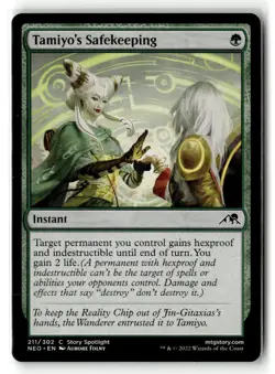 MTG Tamiyo's Safekeeping NM-Mint Kamigawa: Neon Dynasty regular - Image 1
