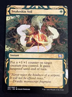 1x Snakeskin Veil (057) Strixhaven: School of Mages Mystical Archive LP MTG - Image 1