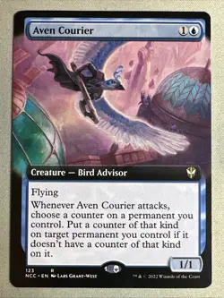 MTG / Aven Courier / NCC / #123 / Regular (Extended Art) / Rare / NM - Image 1