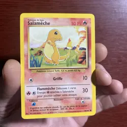 Pokemon SALAMECHE Charmander 46/102 FRENCH Base Set - Never Played NM/M c396 - Image 1