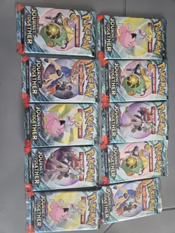 Pokemon TCG Journey Together Booster Pack Lot of 10 (10 packs) - Image 1
