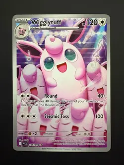 Wigglytuff 105/094 Pokemon Phantasmal Flames Illustration Rare Near Mint NM 2025 - Image 1