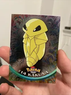 Topps Pokemon Card - Kakuna #14 - Topps Series 1 - Holo Foil - Blue Logo - Image 1