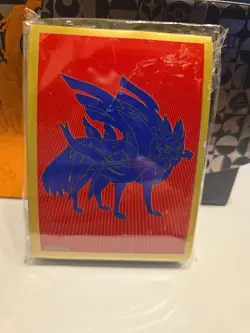 Pokemon TCG Zacian Sword and Shield Sealed Pack 65 Card Sleeves New - Image 1