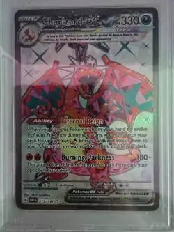 2023 Pokemon Obsidian Flames Charizard ex Special Illustration Rare #215 PSA 9 M - Image 2