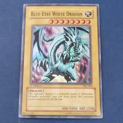 Yu-Gi-Oh! Blue-Eyes White Dragon SKE-001 1st Ed. Heavily Played *FREE SHIPPING* - Image 1