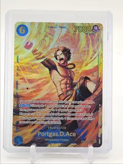 PORTGAS D. ACE 2025 ONE PIECE CARRYING WILL SECRET RARE B #OP13-119 Q0646 - Image 1