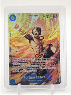PORTGAS D. ACE 2025 ONE PIECE CARRYING WILL SECRET RARE A #OP13-119 Q0646 - Image 1