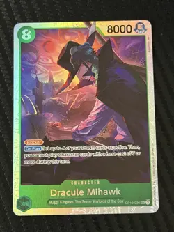 One Piece CCG Dracule Mihawk OP12-030 SR Legacy Of The Master NM - Image 1