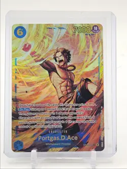 PORTGAS D. ACE 2025 ONE PIECE CARRYING WILL SECRET RARE #OP13-119 Q0646 - Image 1