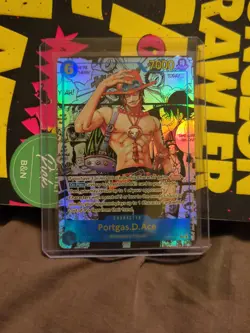 Ace OP13-119 SEC Manga Alternative Art Carrying On His Will One Piece Card - Image 1