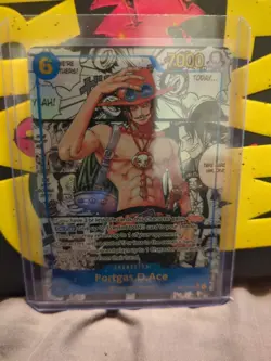 Ace OP13-119 SEC Manga Alternative Art Carrying On His Will One Piece Card - Image 2