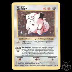 Clefairy Holo #5/105 Baset Set Shadowless LP/MP Pokemon 1999 - Image 1