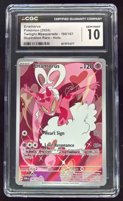 2024 Pokemon SV Twilight Masquerade - TWM EN #180/167 Enamorus CGC 10 - Image 1