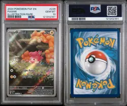 Pokemon TCG Pawmi 226/091 Paldean Fates Illustration Rares PSA 10 - Image 1