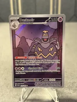 Pokemon TCG Dusknoir 070/064 Shrouded Fable Illustration Rare Holo Card - Image 1