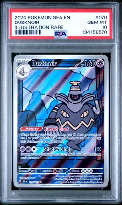 PSA 10 Dusknoir Illustration Rare 070/064 Shrouded Fable Pokemon TCG - Image 1