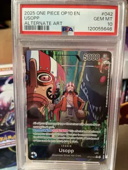 One Piece TCG Usopp Alt Art OP10-042 Leader Parallel Royal Blood English Edition - Image 1