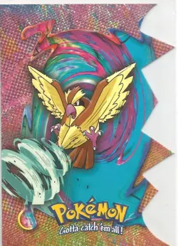 Pokemon TV Series 2 Topps - EV10 Die-Cut Embossed Chase Card "#16 Pidgey" - Image 1